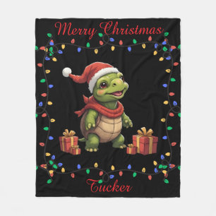 Knuffelige schildpad fleece deken
