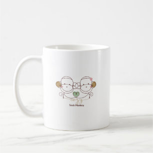 Knuffelige Sock Monkey Koffiemok