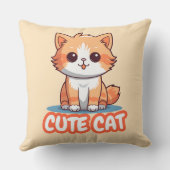 knuffelkat kussenhoes kussen (Achterkant)