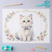 knuffelkat tissuepapier (Craft)