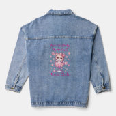 Knuffelkitten in bubbelbeker denim jacket (Achterkant)