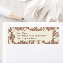 Knuffelkonijnen Bonanza - Mocha Mousse. Etiket