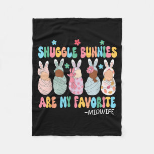 Knuffelkonijnen zijn favoriete baby's verloskundig fleece deken