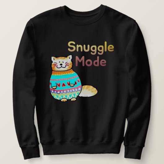 Knuffelmodus Mopshagedis Kat Trui (Design voorkant)