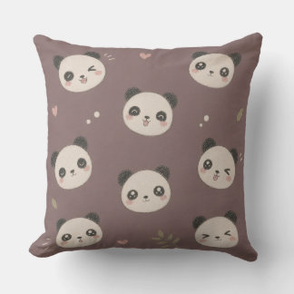 Knuffelpaarse Panda Kussen