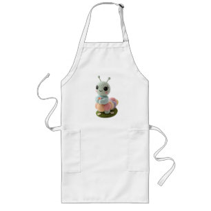 Knuffelrups Een Whimsicale Gehaakte Vriend T-Shirt Lang Schort