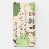 Knuffels 1e verjaardag feest spandoek (Verticaal)