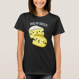 Knuffels en kazen Grappige kaaspen Donker BG T-shirt
