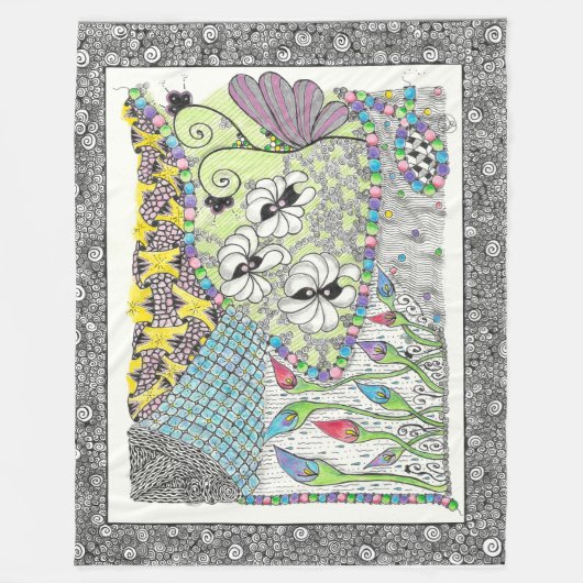 Knuffels en kusjes fleece deken (Voorkant)