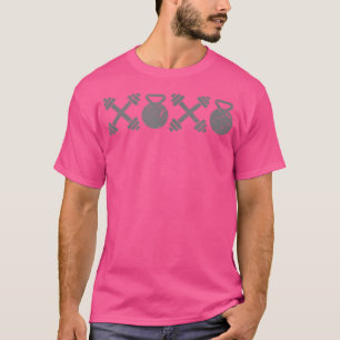 Knuffels en kusjes Kettlebells en Barbells T-shirt