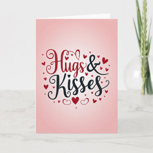 Knuffels En Kusjes Liefdevolle Kaart