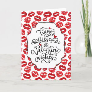 Knuffels en Kussen   Lippen   VALENTIJNSDAG Feestdagen Kaart