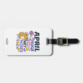 Knuffels en natte neuzen - Schattigee honden- en k Bagagelabel (Voorkant horizontaal)