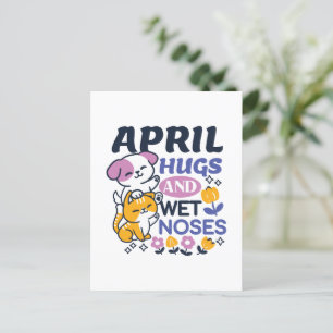 Knuffels en natte neuzen - Schattigee honden- en k Briefkaart
