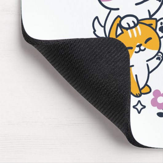 Knuffels en natte neuzen - Schattigee honden- en k Muismat (Hoek)