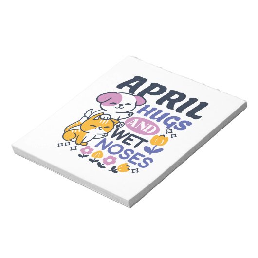 Knuffels en natte neuzen - Schattigee honden- en k Notitieblok (Gedraaid)