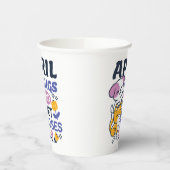 Knuffels en natte neuzen - Schattigee honden- en k Papieren Bekers (Links)