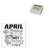 Knuffels en natte neuzen - Schattigee honden- en k Rubberstempel (Gestempeld)