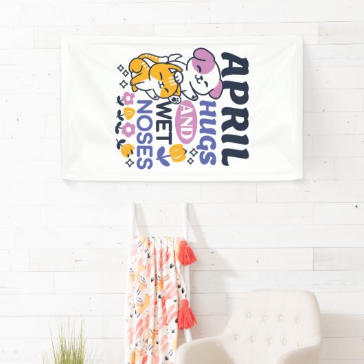 Knuffels en natte neuzen - Schattigee honden- en k Spandoek (Insitu)