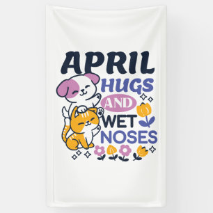 Knuffels en natte neuzen - Schattigee honden- en k Spandoek