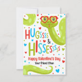 Knuffels en sissen Snake Valentijn Classroom Kaart (Voorkant)