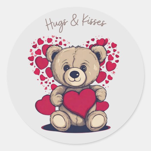 Knuffels & Kisses Sticker (Voorkant)
