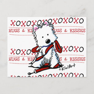 Knuffels & Kisses Westie Briefkaart