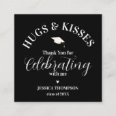 Knuffels & Kusjes 2025 Afstudeerfeest Bedankt Card Informatiekaartje (Voorkant)