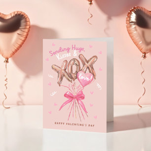 Knuffels Kusjes & Liefde Folie Ballonnen Valentijn Feestdagen Kaart