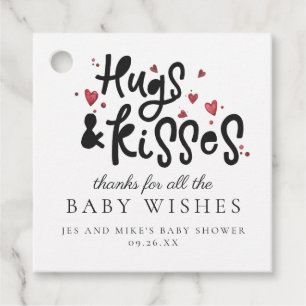 Knuffels & Kussen Baby shower Favor Tag Bedankjes Labels
