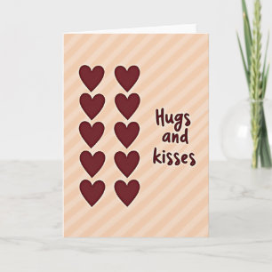 Knuffels Kussen Perzik Liefde Kaart