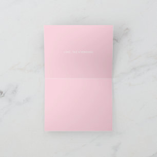 Knuffels & kussen roze witte moderne vetgedrukte t kaart