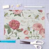 Knuffels & Kussen Wilde Bloemen en Honingbijen Tissuepapier (Craft)