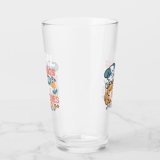 Knuffels, natte neuzen en voorjaarsvibes - speels glas (Rechts)