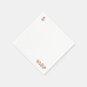 Knuffels, natte neuzen en voorjaarsvibes - speels  servet (Hoek)