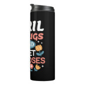Knuffels, natte neuzen en voorjaarsvibes - speels  thermosbeker (Geroteerd rechts)