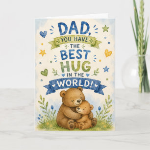 Knuffels van lieve papa zijn de beste kaart