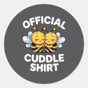 Knuffelshirt Malse Bijen Grappig Knappe Koppel Ronde Sticker
