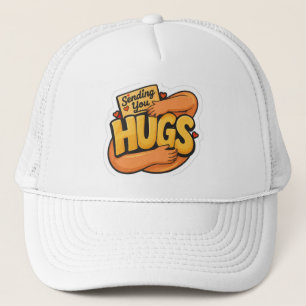 Knuffelsticker - Malle tekening van een knuffel Trucker Pet