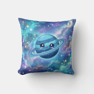 Knuffige Blauwe Planeet Melkweg Kussen