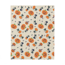 Knuffige Halloween Pompoenen & Zwarte Katten Patro