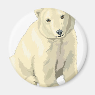 Knuffige ijsbeer magneet
