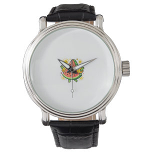 Knuffige Kawaii Watermeloen Schijf Opblaasbare Arm Horloge