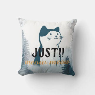 Knuffige “Meow Meow” Kat Kussen