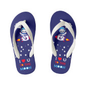 Knuffige Panda Beer Astronaut Op Raketschip Kinder Kinder Teenslippers (Voetbed)