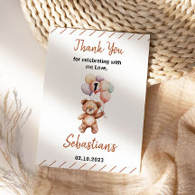 Knuffige teddybeer 1e verjaardag | Zoete beer