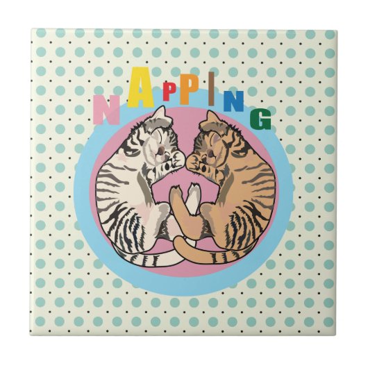 knuppkat tegeltje (Voorkant)