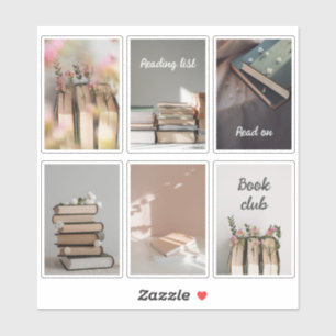 Knus Boekclub Lezen Aesthetische Sticker Sheet
