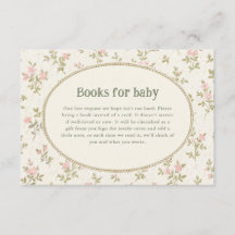 Knus Cottage Bloemige Baby Shower Boeken voor Baby