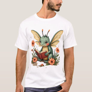Knus Cottagecore Bloemige Libelle Esthetisch Grafi T-shirt